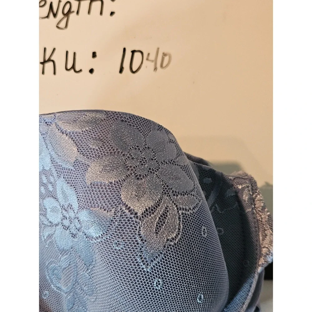 New Smooth Moves Contour Vanity Fair Bra Blue 36B 2 hook Adj  Strap Style 75215